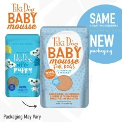 Tiki Dog Aloha Petites Puppy Mousse Chicken & Pumpkin In Broth Small Breed Grain-Free Wet Dog Food -Cozy Paws 259158 PT1. AC SS1800 V1631199698