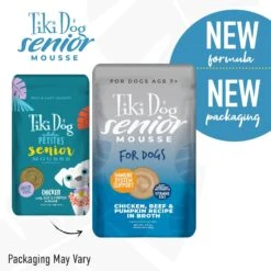 Tiki Dog Aloha Petites Senior Mousse Chicken, Beef & Pumpkin In Broth Grain-Free Wet Dog Food -Cozy Paws 259160 PT1. AC SS1800 V1631197927