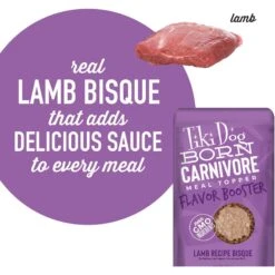 Tiki Dog Born Carnivore Flavor Booster Lamb Bisque Non-GMO Wet Dog Food Topper -Cozy Paws 259162 PT5. AC SS1800 V1701796152