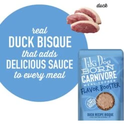 Tiki Dog Born Carnivore Flavor Booster Duck Bisque Non-GMO Wet Dog Food Topper -Cozy Paws 259166 PT5. AC SS1800 V1701796129