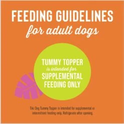 Tiki Dog Tummy Topper Pumpkin & Ginger Puree Grain-Free Wet Dog Food Topper -Cozy Paws 259168 PT6. AC SS1800 V1611150962