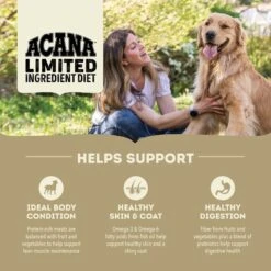 ACANA Singles Limited Ingredient Duck & Pear Grain-Free Dry Dog Food 15 ACANA Singles Limited Ingredient Duck & Pear Grain-Free Dry Dog Food -Cozy Paws 259562 PT4. AC SS1800 V1690998961
