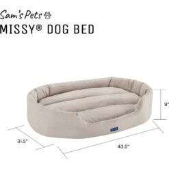 Sam's Pets Missy Round Dog Bed -Cozy Paws 261832 PT8. AC SS1800 V1635014489