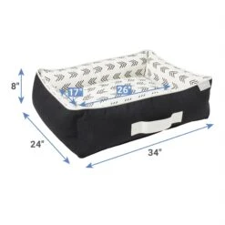 Frisco Indoor/Outdoor Modern Cuddler Bolster Cat & Dog Bed -Cozy Paws 262146 PT1. AC SS1800 V1619643963