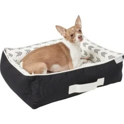 Frisco Indoor/Outdoor Modern Cuddler Bolster Cat & Dog Bed -Cozy Paws 262146 PT2. AC SS1800 V1619536116