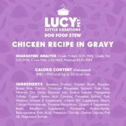 Lucy Pet Products Kettle Creations Chicken Recipe In Gravy Wet Dog Food, 12.5-oz Can, Case Of 12 -Cozy Paws 263490 PT4. AC SS1800 V1607438980
