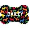 Bungalow Flooring Dog Bone Shaped Personalized Dog Placemat -Cozy Paws 263755 MAIN. AC SS1800 V1608154118