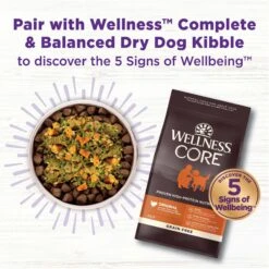 Wellness CORE Bowl Boosters Joint Health Adult Dry Dog Food Topper, 4-oz Bag -Cozy Paws 264865 PT5. AC SS1800 V1703709136