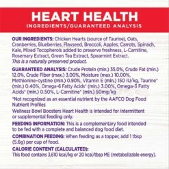 Wellness CORE Bowl Boosters Heart Health Dry Dog Food Topper, 4-oz Bag -Cozy Paws 264867 PT7. AC SS1800 V1703709498