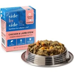 Side By Side Warming Complete & Balanced Chicken & Lamb Stew Wet Dog Food, 12.5-oz Box -Cozy Paws 264984 PT2. AC SS1800 V1611329503