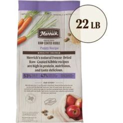 Merrick Healthy Grains Raw-Coated Kibble Puppy Recipe Freeze-Dried Dry Dog Food -Cozy Paws 265208 PT2. AC SS1800 V1673561190