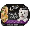 Cesar Simply Crafted Chicken, Duck, Purple Potatoes, Pumpkin, Green Beans & Brown Rice Adult Wet Dog Food Meal Topper -Cozy Paws 265562 MAIN. AC SS1800 V1695648807