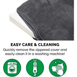 FurHaven Terry Deluxe Memory Foam Pillow Cat & Dog Bed With Removable Cover -Cozy Paws 265749 PT7. AC SS1800 V1609379245