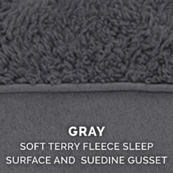 FurHaven Terry Deluxe Cooling Gel Pillow Cat & Dog Bed With Removable Cover -Cozy Paws 265755 PT8. AC SS1800 V1609370547