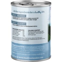 Health Extension Carolina Skillet Pork Recipe Grain-Free Wet Dog Food, 12.5-oz Can, Case Of 12 -Cozy Paws 265831 PT1. AC SS1800 V1611091759