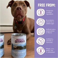 Health Extension Carolina Skillet Pork Recipe Grain-Free Wet Dog Food, 12.5-oz Can, Case Of 12 -Cozy Paws 265831 PT6. AC SS1800 V1695932894