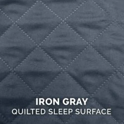 FurHaven Quilted Bolster Cat & Dog Bed With Removable Cover -Cozy Paws 266011 PT8. AC SS1800 V1615856840