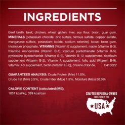 Purina ONE SmartBlend True Instinct Tender Cuts In Gravy Real Beef & Bison Wet Dog Food, 13-oz Can, Case Of 12 -Cozy Paws 267595 PT4. AC SS1800 V1671734928