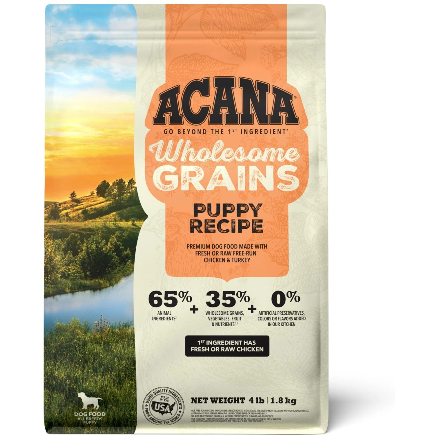 ACANA Wholesome Grains Puppy Recipe Dry Dog Food 3 ACANA Wholesome Grains Puppy Recipe Dry Dog Food