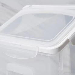 Hanamya BPA Free Pet Food Storage Container & Measuring Cup, White -Cozy Paws 268707 PT5. AC SS1800 V1660706056