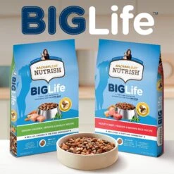 Rachael Ray Nutrish Big Life Large Breed Hearty Beef, Veggies & Brown Rice Recipe Dry Dog Food -Cozy Paws 269171 PT6. AC SS1800 V1611788235