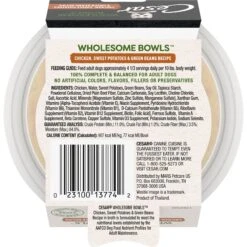Cesar Wholesome Bowls Chicken, Sweet Potato & Green Beans Recipe Small Breed Adult Wet Dog Food -Cozy Paws 269185 PT1. AC SS1800 V1695653173