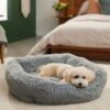 Frisco Eyelash Rectangular Bolster Cat & Dog Bed -Cozy Paws 270861 MAIN. AC SS1800 V1626881934