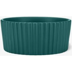 Waggo Ripple Solid Ceramic Dog & Cat Bowl