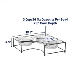 Frisco Multi Pet Feeding Corner 3-Bowls Stainless Steel Dog & Cat Bowl -Cozy Paws 277561 PT1. AC SS1800 V1692728246