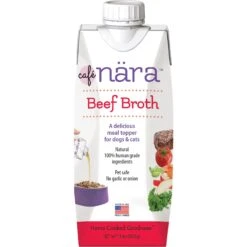 Cafe Nara Beef Broth Grain-Free Dog & Cat Wet Food Topper, 1.1-lb Bottle -Cozy Paws 277779 PT1. AC SS1800 V1700674699