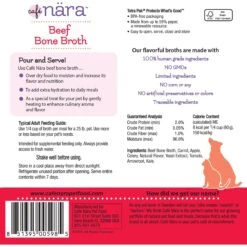 Cafe Nara Beef Broth Grain-Free Dog & Cat Wet Food Topper, 1.1-lb Bottle -Cozy Paws 277779 PT2. AC SS1800 V1700674699