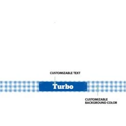 Frisco Personalized Gingham Plaid Dog Bowl -Cozy Paws 278926 PT1. AC SS1800 V1629146207