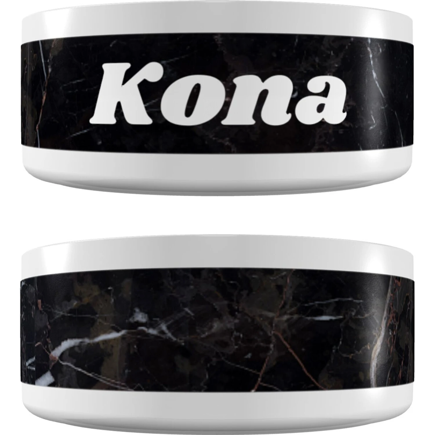 Frisco Personalized Black Marble Dog & Cat Bowl 3 Frisco Personalized Black Marble Dog & Cat Bowl