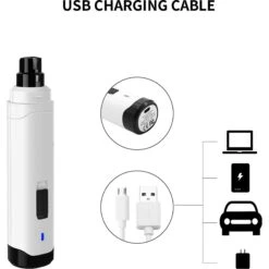 PATPET Steel Grit Dog & Cat Nail Grinder -Cozy Paws 280277 PT5. AC SS1800 V1651967557