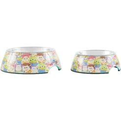 Pixar Toy Story Non-Skid Stainless Steel With Melamine Stand Dog & Cat Bowl -Cozy Paws 280641 PT5. AC SS1800 V1628535082