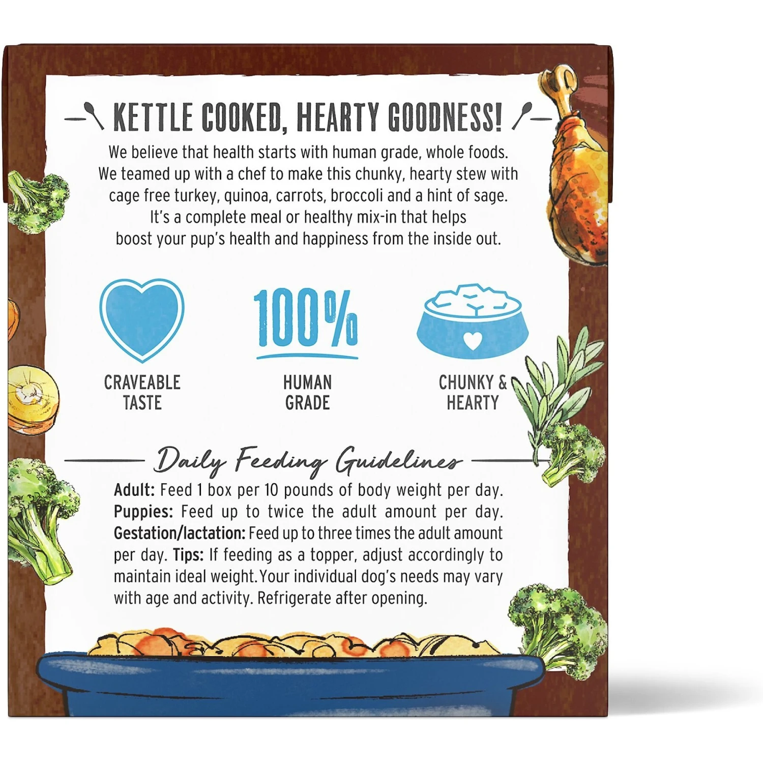 'The Honest Kitchen One Pot Stew Tender Turkey Stew With Quinoa, Carrots & Broccoli Wet Dog Food 4 'The Honest Kitchen One Pot Stew Tender Turkey Stew With Quinoa, Carrots & Broccoli Wet Dog Food - Image 2