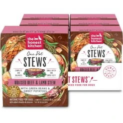 'The Honest Kitchen One Pot Stew Braised Beef & Lamb Stew With Green Beans & Sweet Potatoes Wet Dog Food, 10.5-oz Bag, Case Of 6