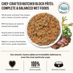 'The Honest Kitchen Butcher Block Pate Turkey, Duck & Root Veggies Wet Dog Food, 10.5-oz Bag, Case Of 6 -Cozy Paws 282402 PT5. AC SS1800 V1649717492
