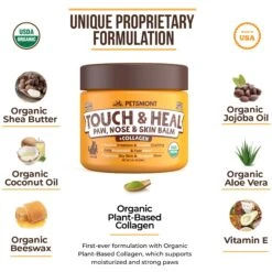 Petsmont Organic Touch & Heal Dog Paw Balm, 2-oz Jar -Cozy Paws 285009 PT2. AC SS1800 V1669213716