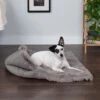 FurHaven Self-Warming Convertible Cuddle Mat Bolster Cat & Dog Bed -Cozy Paws 285729 MAIN. AC SS1800 V1617232611