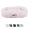 Majestic Pet Anderson Check Personalized Bagel Cat & Dog Bed -Cozy Paws 291210 MAIN. AC SS1800 V1621003632