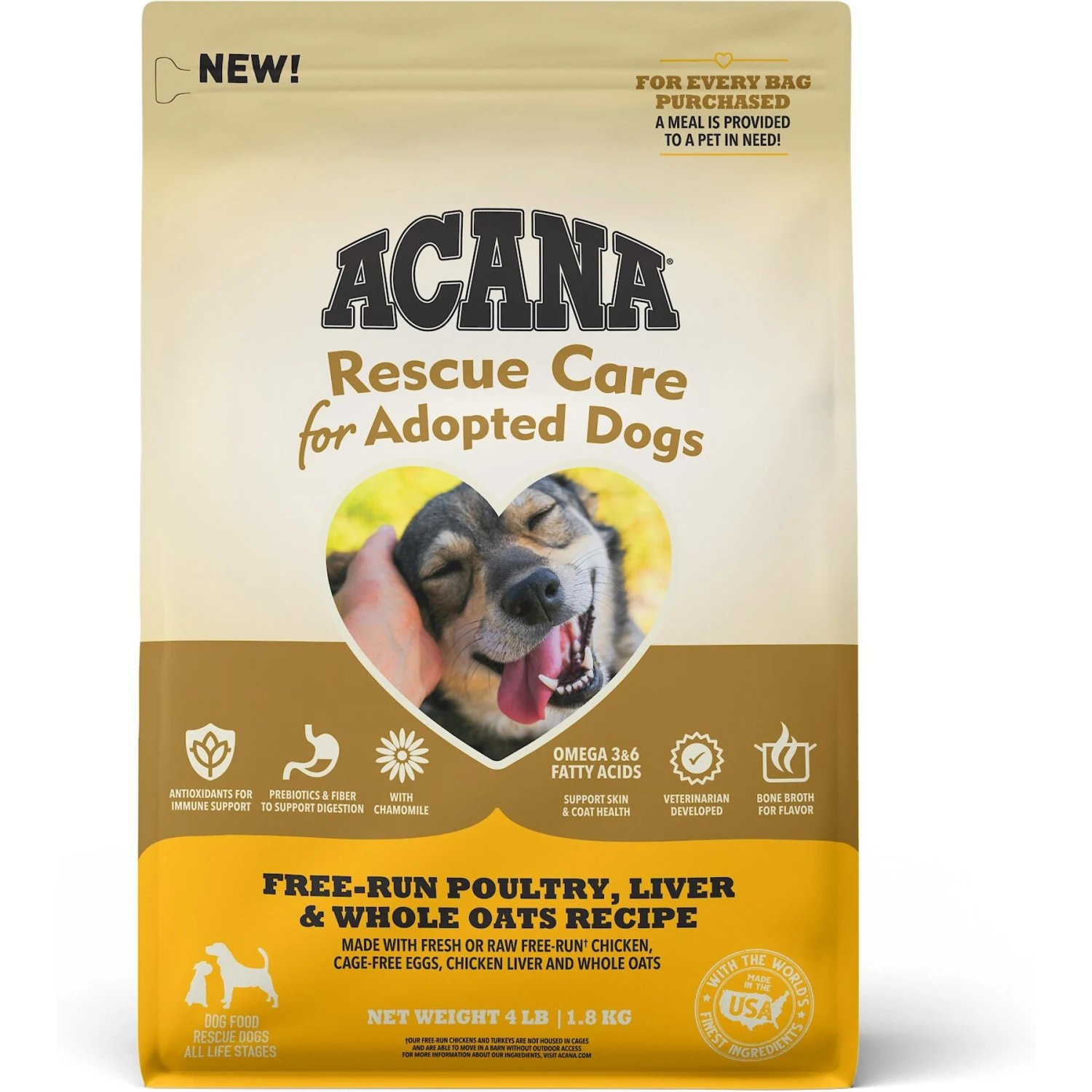 ACANA Rescue Care For Adopted Dogs Poultry Sensitive Digestion Dry Dog Food 3 ACANA Rescue Care For Adopted Dogs Poultry Sensitive Digestion Dry Dog Food