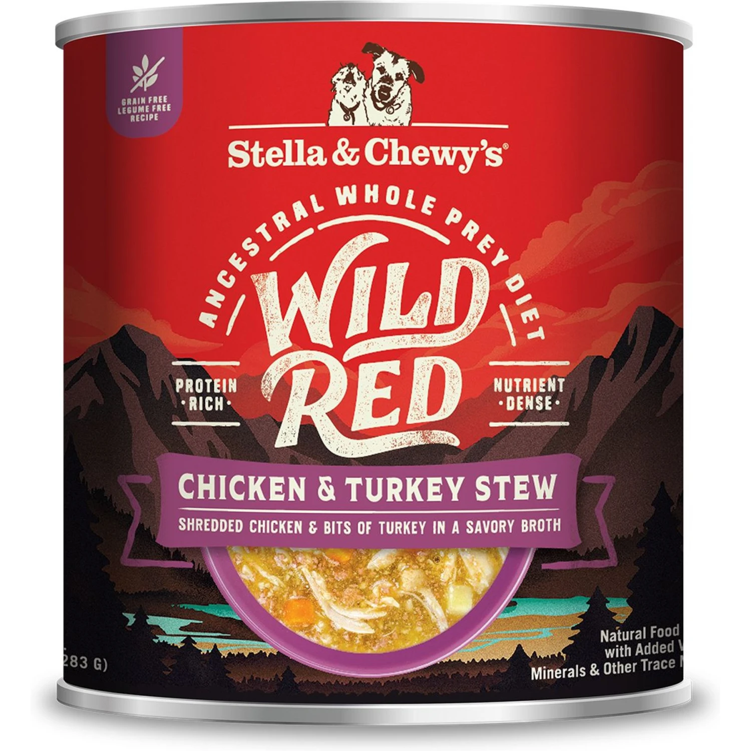 Stella & Chewy's Wild Red Grain-Free Chicken & Turkey Stew Wet Dog Food 3 Stella & Chewy's Wild Red Grain-Free Chicken & Turkey Stew Wet Dog Food