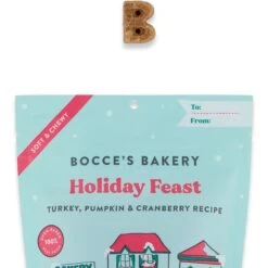 Bocce's Bakery Holiday Feast Turkey, Pumpkin & Cranberry Recipe Soft & Chewy Dog Treats, 6-oz Bag -Cozy Paws 292509 PT2. AC SS1800 V1667326889