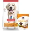 Hill's Science Diet Adult Large Breed Light With Chicken Meal & Barley Dry Dog Food & Hill's Natural Baked Light Biscuits With Real Chicken Dog Treats, Medium