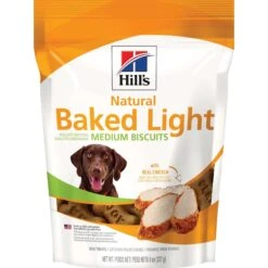 Hill's Science Diet Adult Light With Chicken Meal & Barley Dry Dog Food & Hill's Natural Baked Light Biscuits With Real Chicken Dog Treats, Medium -Cozy Paws 293182 PT4. AC SS1800 V1620011225