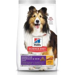 Hill's Science Diet Adult Sensitive Stomach & Sensitive Skin Chicken Recipe Dry Dog Food & Hill's Natural Soft Savories With Peanut Butter & Banana Dog Treats -Cozy Paws 293202 PT1. AC SS1800 V1639092844