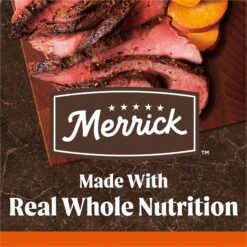 Merrick Real Texas Beef + Sweet Potato Recipe Grain-Free Chicken-Free Adult Dry Dog Food & Instinct Freeze-Dried Raw Boost Mixers Grain-Free Gut Health Recipe Dog Food Topper -Cozy Paws 293332 PT4. AC SS1800 V1670510447
