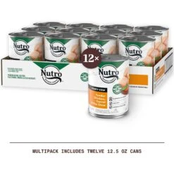 Nutro Natural Choice Large Breed Adult Chicken & Brown Rice Recipe Dry Dog Food & Nutro Hearty Stew Tender Chicken, Carrot & Pea Stew Grain-Free Canned Adult Wet Dog Food -Cozy Paws 293448 PT3. AC SS1800 V1691177398