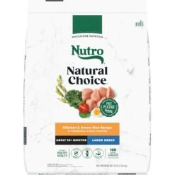 Nutro Natural Choice Large Breed Adult Chicken & Brown Rice Recipe Dry Dog Food & SmartBones SmartSticks Peanut Butter Dog Treats -Cozy Paws 293450 PT5. AC SS1800 V1691177114